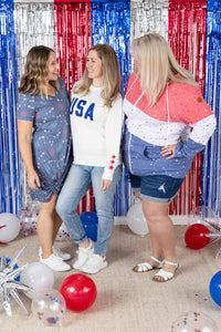 IN STOCK Colorblock Fullzip - Liberty Stars Trio