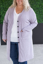 IN STOCK Colbie Ribbed Cardigan - Lavender