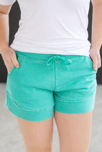 IN STOCK French Terry Stevie Shorts - Caribbean Green FINAL SALE