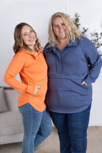 IN STOCK Mia Scuba Halfzip - Slate Blue