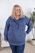 IN STOCK Mia Scuba Halfzip - Slate Blue
