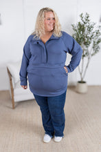 IN STOCK Mia Scuba Halfzip - Slate Blue
