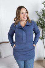 IN STOCK Mia Scuba Halfzip - Slate Blue