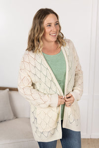 IN STOCK Open Knit Cardigan - Ivory