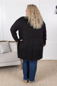 IN STOCK Madison Cozy Cardigan - Jet Black