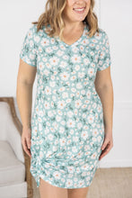 IN STOCK Knot Dress - Green Floral