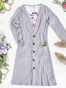 IN STOCK Colbie Ribbed Cardigan - Lavender