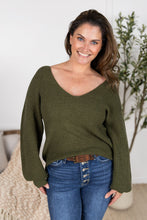 IN STOCK Bethany Bow Knit Sweater - Olive