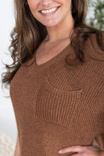 IN STOCK Annie Open Knit Top - Brown