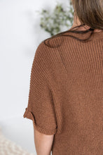 IN STOCK Annie Open Knit Top - Brown