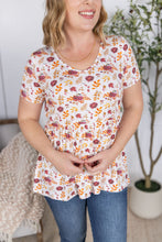 IN STOCK Sarah Ruffle Short Sleeve - Autumn Floral