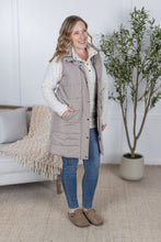 IN STOCK Harlow Long Vest - Latte