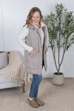 IN STOCK Harlow Long Vest - Latte
