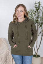 IN STOCK Kacey Ribbed Hoodie - Olive