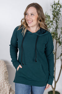 IN STOCK Kacey Ribbed Hoodie - Deep Teal