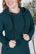 IN STOCK Kacey Ribbed Hoodie - Deep Teal