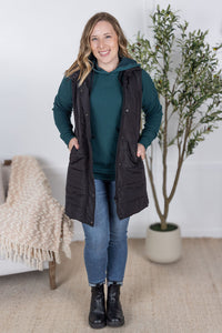 IN STOCK Harlow Long Vest - Black