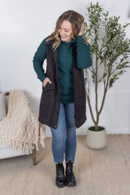 IN STOCK Harlow Long Vest - Black