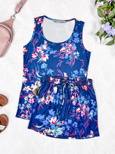 IN STOCK Luxe Crew Tank - Navy Floral Bliss FINAL SALE