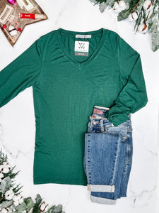 IN STOCK Larissa Long Sleeve - Evergreen