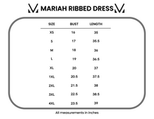 IN STOCK Mariah Ribbed Dress - Black Stripes