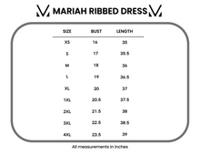 IN STOCK Mariah Ribbed Dress - Grey Stripes