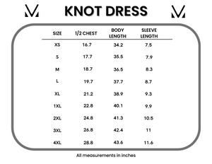 IN STOCK Knot Dress - Green Floral