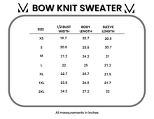 IN STOCK Bethany Bow Knit Sweater - Olive