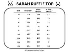 IN STOCK Sarah Ruffle Short Sleeve - Harvest Charm Floral