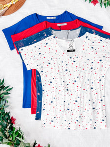 IN STOCK Chloe Cozy Tee - Royal Blue