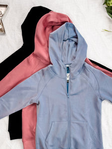 IN STOCK Scuba FullZip Hoodie - Black