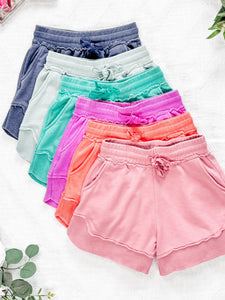 IN STOCK French Terry Stevie Shorts - Caribbean Green FINAL SALE