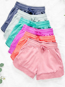 IN STOCK French Terry Stevie Shorts - Caribbean Green FINAL SALE