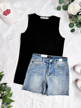 IN STOCK Luxe Crew Tank - Black