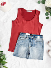 IN STOCK Luxe Crew Tank - Papaya
