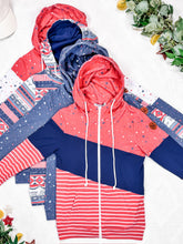 IN STOCK Colorblock Fullzip - Liberty Stars Trio